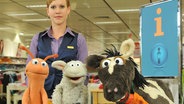 Finchen, Wolle und Pferd im Kaufhaus © NDR / Uwe Ernst 